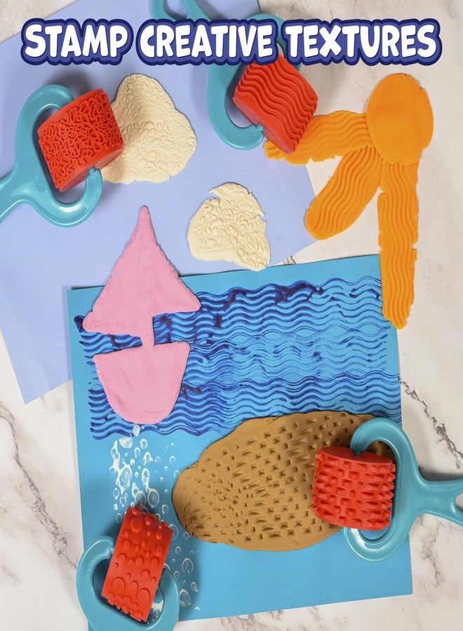 Ready 2 Learn Paint & Dough Explorers | 4 Patterns | Set 1 | Imagine Colors | Playdough Accessories | Paint Stamps and Clay Tools for Kids - Image 5